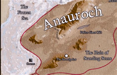 Image - Location of Orem in Relation to Anauroch Map DR 1374.png | Forgotten Realms Wiki ...