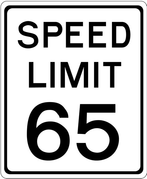 speed limit signs - Clip Art Library