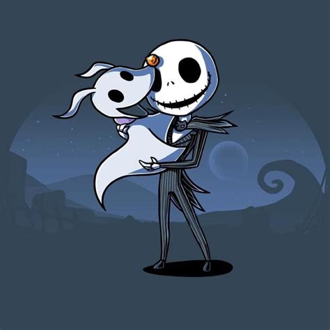 Jack Skellington and Zero Friendship Never Dies T-Sh… | Nightmare ...