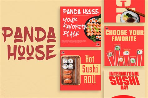 Sushi |panda house on Behance