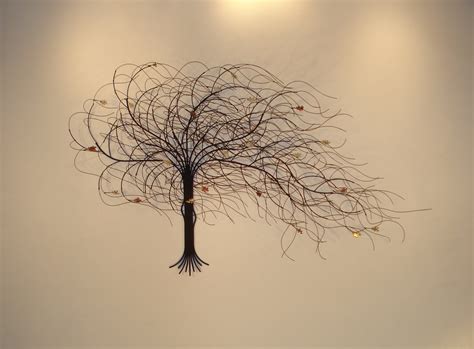 September Tree Metal Wall Art - Metal Wall Sculpture Decor - Gurtan Designs