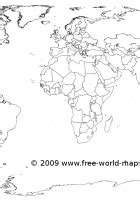 blank world map printable