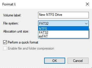 How to Format Hard Drive to NTFS?