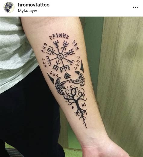 Hromov_tattoo | Rune tattoo, Tattoos, Norse tattoo