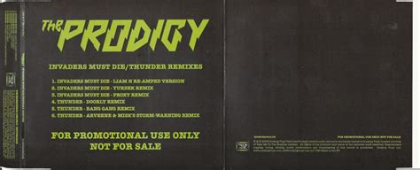 THE PRODIGY – INVADERS MUST DIE/THUNDER REMIXES – Blog di Stefano Fiorucci