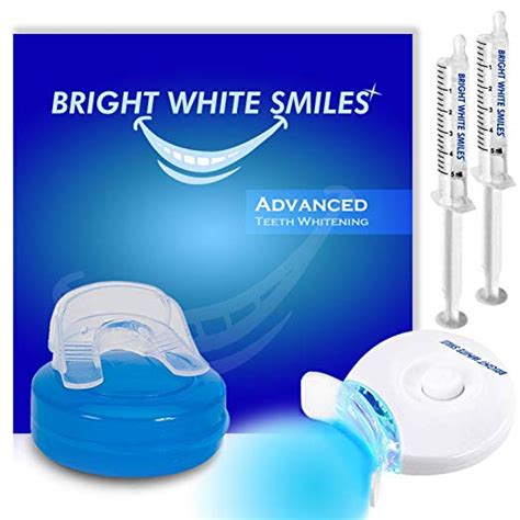 Bright White Smiles Teeth Whitening Kit | LED Light Activated Teeth Whitener | With 2x 5ml 35% ...