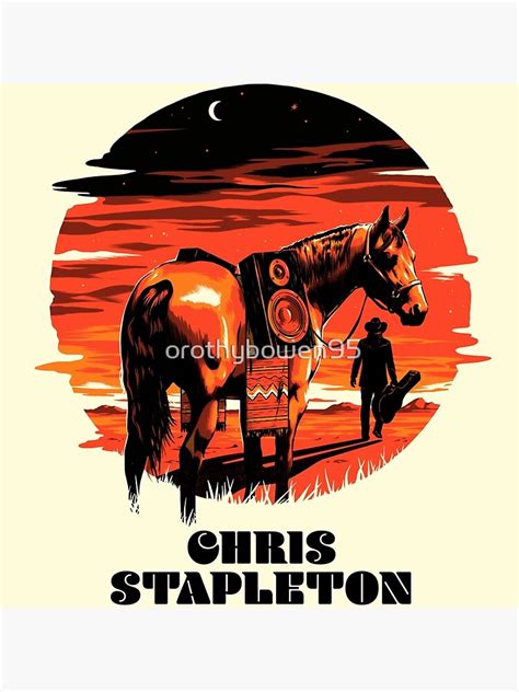 "CHRIS STAPLETON ALBUM 2022 ATINDEDEK1" Poster by orothybowen95 | Redbubble