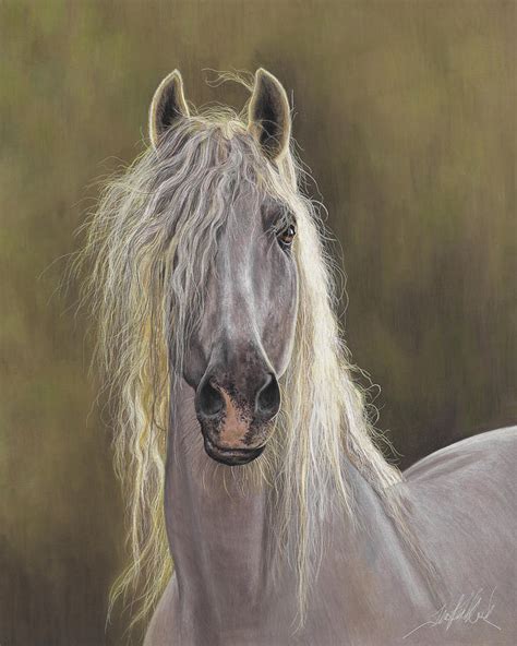 The White Horse Painting by Terry Kirkland Cook