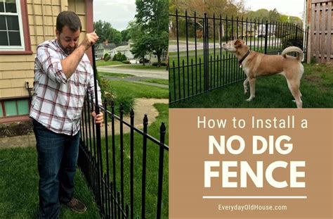 How to Install a No Dig Fence (Homeowner's Perspective) - Everyday Old ...