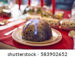 Photo of Flaming Christmas pudding | Free christmas images