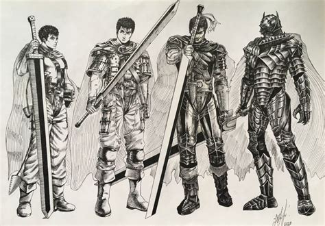 Guts and blood | Берсерк, Самурай, Эскизы персонажей