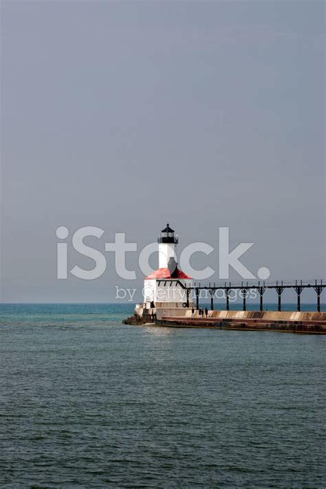 Lighthouse In Michigan City Stock Photo | Royalty-Free | FreeImages