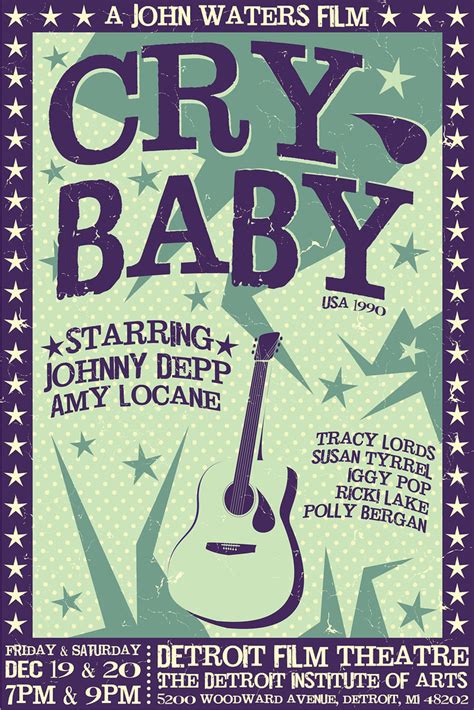 CRY BABY MOVIE POSTER. CRY BABY - AGE FOR BABY FOOD