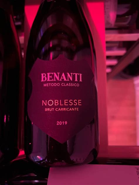 2019 Benanti Noblesse Brut, Italy, Sicily, Sicilia - CellarTracker