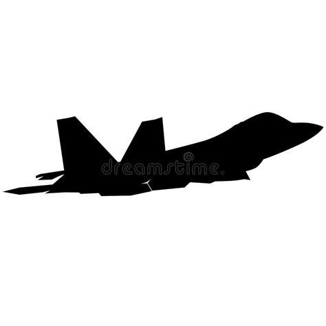 F22 Raptor Air Force Plane stock illustration. Illustration of ...