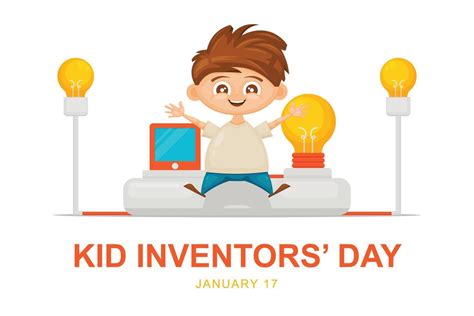 Kid Inventors Day background. 16135807 Vector Art at Vecteezy