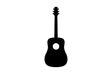 Guitar Silhouette (SVG Cut file) by Creative Fabrica Crafts · Creative ...