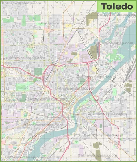 Large detailed map of Toledo - Ontheworldmap.com