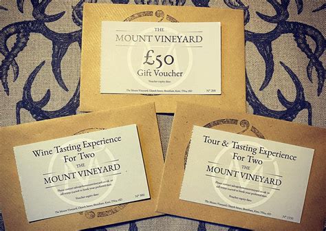 Gift Vouchers - The Mount Vineyard : The Mount Vineyard