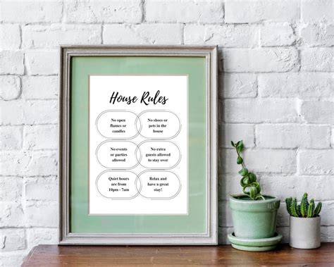 Fillable and Editable Airbnb House Rules Printable, House Rules Sign ...