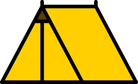 camping tent outline drawing 13215102 PNG