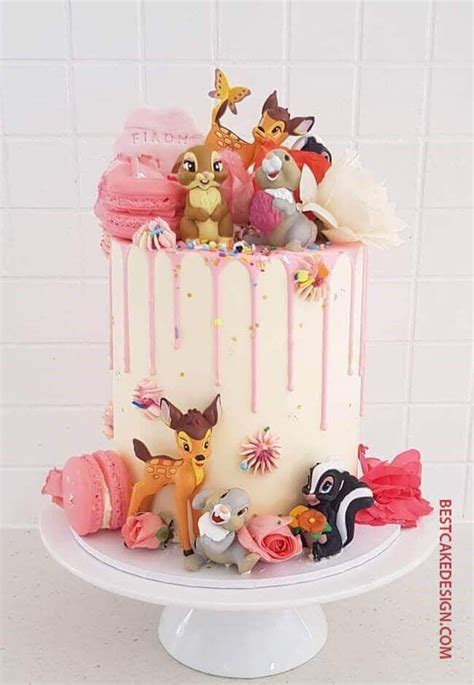 50 Bambi Cake Design (Cake Idea) - October 2019 | Baby birthday cakes ...