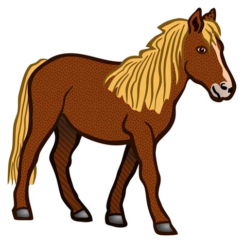 Clipart - horse - coloured