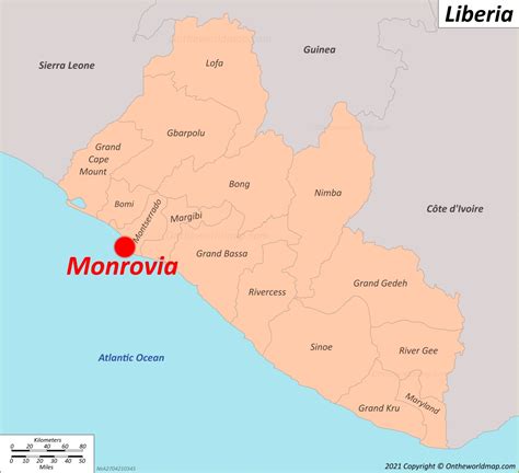 Monrovia Map | Liberia | Detailed Maps of Monrovia