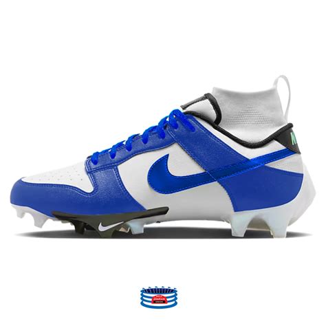 "Royal Blue" Nike Vapor Edge Dunk Cleats – Stadium Custom Kicks