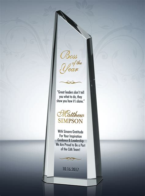 Personalized Best Boss Gift Plaque | Best boss gifts, Best boss, Award ...