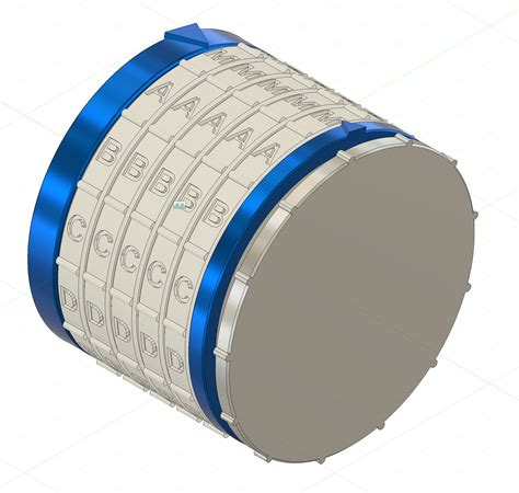 5 Letter Cryptex Puzzle Box | CADclass by CADclass.org | Download free STL model | Printables.com