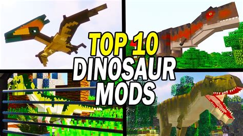 Top 10 Minecraft Dinosaur Age Mods - YouTube