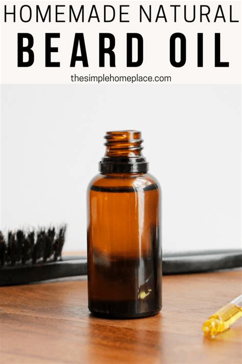 Simple & Natural Homemade Beard Oil Recipe - The Simple Homeplace