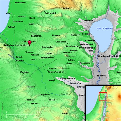 Bible Map: Bethlehem 2