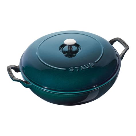 Staub Cast Iron 12-inch, Saute pan, la mer | Official ZWILLING Shop