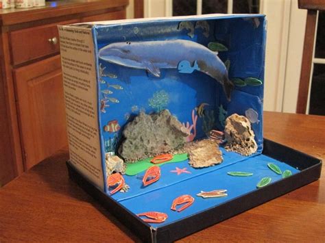 shoebox diarama | Shoebox Ocean Diorama | Diarama Projects | Pinterest | Ocean diorama, Dioramas ...