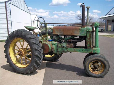 1936 John Deere Model A Tractor In Good Running Condition