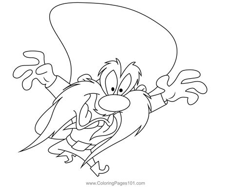 Yosemite Sam Coloring Page for Kids - Free Looney Tunes Printable ...