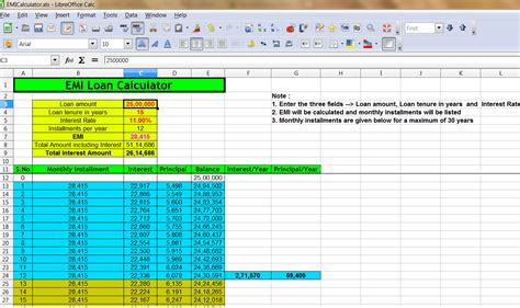 Tips from Sony Thomas: EMI calculator and Loan calculator : An xls ...