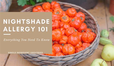 Nightshade Allergy 101: Everything You Need to Know