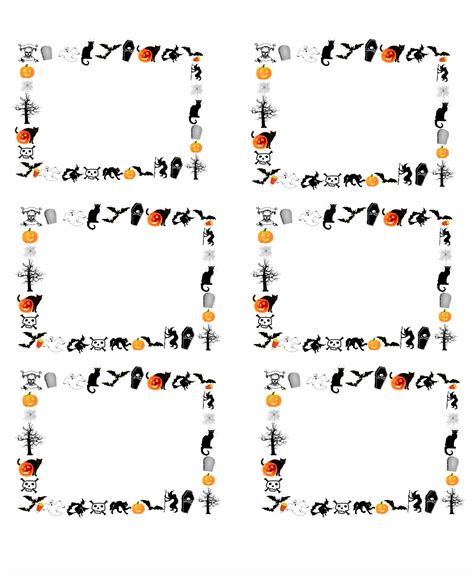 Free Printable Halloween Numbered Labels (plus Blanks!)