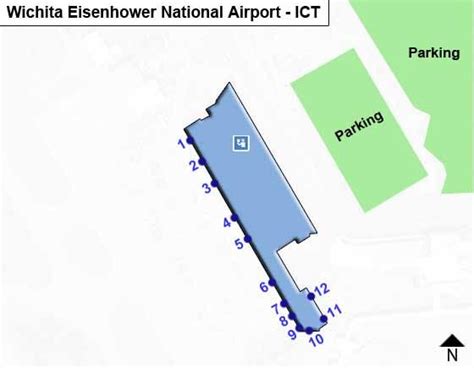 Wichita Eisenhower National ICT Airport Terminal Map