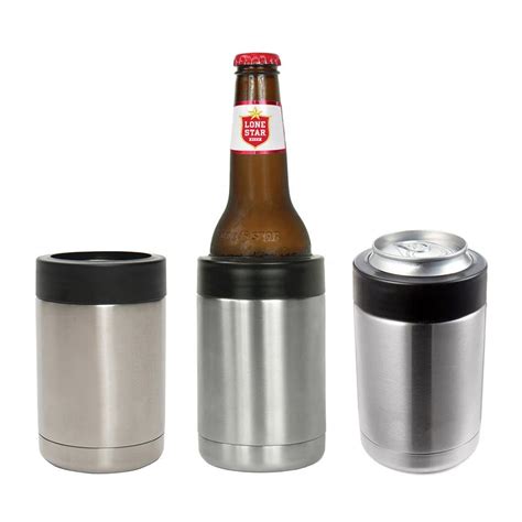 12oz Stainless Steel Can Holder Cooler Double Wall Insulated Cola Beer ...