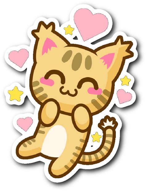 Download Cute Cat Stickers Series - Cute Cat Stickers Transparent - HD ...