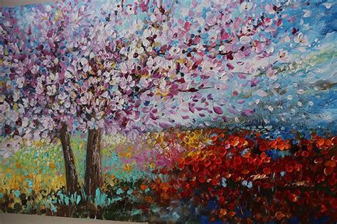 magnolia tree paintingflower paintingtree by artbyoak1 on Etsy Tree Painting, Acrylic Painting ...