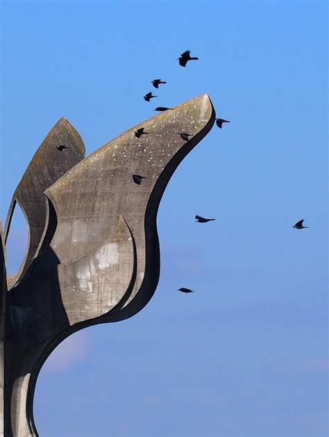 Jasenovac Memorial Site/Stone Flower, a monument to the victims of Jasenovac, Croatia, opened in ...