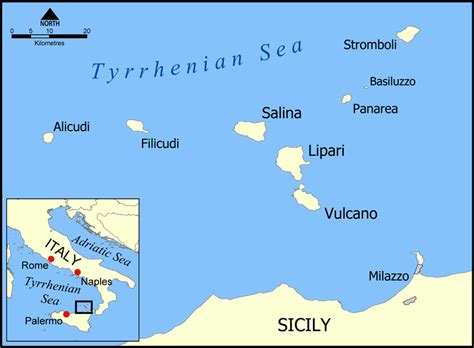 Stromboli Island Map