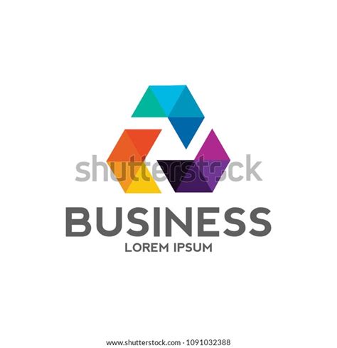 Triangle Business Logo Stock Vector (Royalty Free) 1091032388