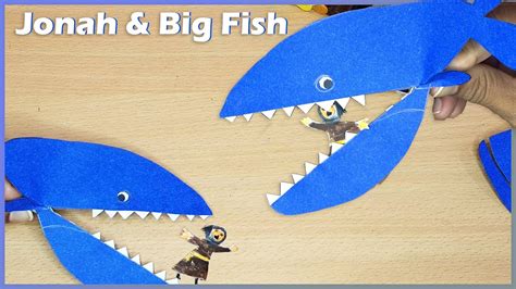 Jonah and the Big fish | paper craft | bible craft | Sunday School Activity | VBS Craft Activity ...