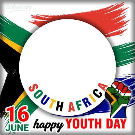 16 June Youth Day South Africa Greetings Twibbon Frame